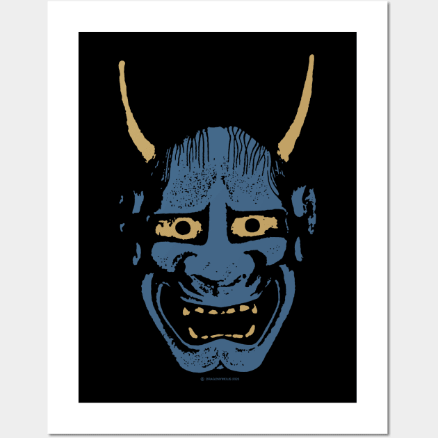 Blue Oni Wall Art by dragonymous